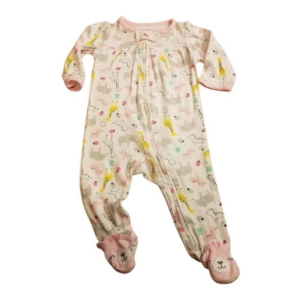 Carter's zoo footed pajamas 6 months - Picture 1 of 3